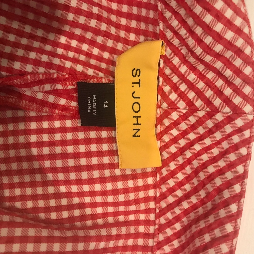 St. John red pants size 14